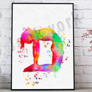 GobekUsa Dance King Yoga Print Women Dance Asana Pose Zen Pilates Art Deco Gift
