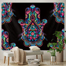 GobekUsa Lucky Hand Mandala Tapestry Wall Hanging Boho Decor