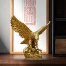 GobekUsa Golden Eagle Resin Sculpture Falcon Home Decor Figurine