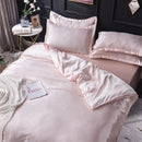 GobekUsa Ice Rayon Satin Bedding Set: Cooling, Soft, Summer Comfort for Twin-Double Bed