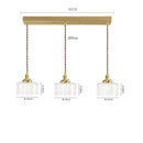 GobekUsa Clear Glass LED Pendant Light: Modern Copper Hanging Lamp for Home Indoor Decor