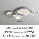 GobekUsa LED Chandeliers White Chrome Kitchen Light Fixture Modern Home Lighting