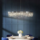 GobekUsa Crystal Circle LED Chandelier for Modern Luxury Living Room Decor