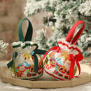 GobekUsa Christmas Eve Apple Bag: Festive Handheld Gift Bag for Santa Candy 和 Children