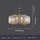 GobekUsa Glass Restaurant Chandelier: Modern Luxury Led Lighting Fixture for Living Room Home Decor