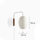 GobekUsa Handwoven Silk Ball Wall Light: Japanese Design for Living Room and Bedroom