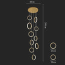 GobekUsa LED Pendant Lights: Modern Minimalist Hanging Chandelier for Living & Dining Room