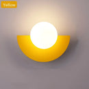 GobekUsa Glass Ball LED Wall Lamp for Bedroom, Living Room, Study - Simple & Elegant