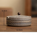 GobekUsa Ceramic Ashtray with Lid - Stylish Smoking Accessories for Home and Office