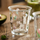 GobekUsa Cute Four-color Bear Rabbit Glass Tea Coffee Cup