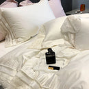 GobekUsa Lace Ruffle Bedding Set, 1000TC Egyptian Cotton, Luxury Princess Style