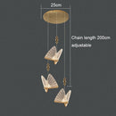 GobekUsa Acrylic Butterfly Chandelier Ceiling Lamp Indoor Lighting