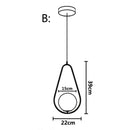 GobekUsa Glass Ball LED Pendant Light for Restaurant Bar - Nordic Style