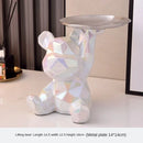 GobekUsa Geometric Bear Piggy Bank Key Tray Cosmetic Bookshelf Statue & Storage Box