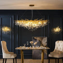 GobekUsa Crystal Chandelier: Modern LED Luxury for Living Room Decor & Lighting
