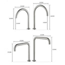 GobekUsa Black Basin Faucet: Brushed Gold Two-Hole Bathroom Sink Tap with Rotating Spout