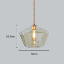 GobekUsa Glass Chandelier: Amber Pendant Lights for Dining, Living Room, Bedroom, Hotel, Cafe