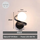 GobekUsa Frosted Glass Ball LED Wall Lamp for Corridor, Aisle, and Bedroom