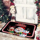 GobekUsa Christmas Snowman Non-slip Floor Mat