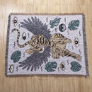 GobekUsa Knitted Tapestry Sofa Blanket - Light Luxury Decorative Blanket for Living Room, Nap Bedspread, Picnic, Camping Mat