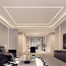 GobekUsa LED Aluminum Profile Recessed Waist Line Channel for Backlighting Corners