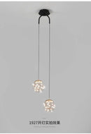 GobekUsa Double Glass Ball Pendant Light Fixture for Bedroom Ceiling Lighting
