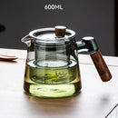 GobekUsa Glass Teapot Set with Teacup, Kung Fu Style, Pyrex Tea Maker, Flower Pattern