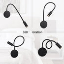 GobekUsa 3W LED Wall Spot Light with On/Off Switch, Flexible Desk Reading Lamp