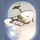 GobekUsa Kids Bedroom Ceiling Fan with Light, Remote Control - Modern LED Lamp