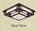 GobekUsa Antique Style Solid Wood Led Ceiling Light for Living Room Bedroom & Study