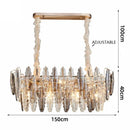GobekUsa LED Leaf Chandelier: Modern Living Room Decor Lighting for Duplex Rotating Stairs