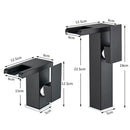 GobekUsa LED Waterfall Bathroom Sink Faucet Hot Cold Mixer Tap Deck Mounted