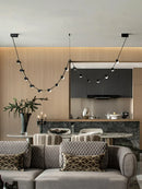 GobekUsa Black Leather Pendant Light for Dining Room Home Decor