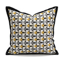 GobekUsa Geometric Elephant Chenille Cushion Cover, Soft Fringed Pillow Case, Home Decoration