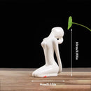 GobekUsa Abstract Yoga Figure Porcelain Statue Home Decor Sculpture