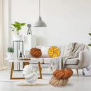GobekUsa Knotted Ball Grey Throw Pillow for Bed Couch Living Room