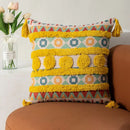 GobekUsa Bohemian Floral Throw Pillow Cover with Tassels