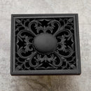 GobekUsa Black Brass Shower Drain Strainer Floor Cover Square Art Carved Grate Basins SY-073R