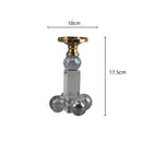 GobekUsa Clear Crystal Geometric Candle Holder for Home Decoration
