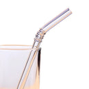 GobekUsa Glass Straws Set - Eco-Friendly Reusable Colorful Drinking Tubes