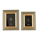 GobekUsa Leather Metal Picture Frame: Luxury Office Study Bedroom Decor & Gift