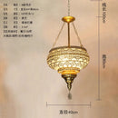GobekUsa Gold Lustre Iron Art Pendant Lights LED E27, Exotic Design for Home, Restaurant, Bar