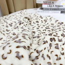 GobekUsa Leopard Print Warm Blanket for Office, Dorm, and Sofa