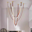 Nordic Belt Pendant Light in Black or Orange