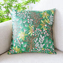 GobekUsa Jacquard Floral Pillow Cover 45x45cm Pink Green Blue Soft Smooth Touch
