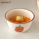 GobekUsa Carton Ceramic Soup Bowls - Set of 1 | Microwave & Dishwasher Safe