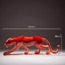 GobekUsa Leopard Cheetah Resin Animal Sculptures for Home Decor