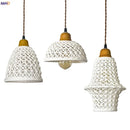 GobekUsa Ceramic LED Pendant Light for Kitchen Dining Living Room