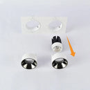 GobekUsa Double Head Square LED Downlight Mounting Frame for GU10/MR16 Spotlights