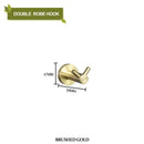 GobekUsa Brushed Gold Bathroom Hardware Set with Stainless Steel Towel Bar & Paper Holder
